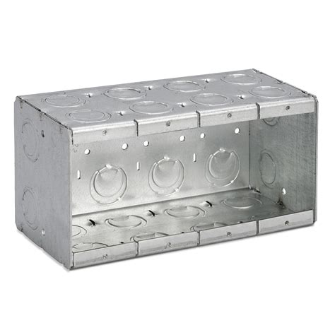 4 steel outlet box|4 gang outdoor outlet box.